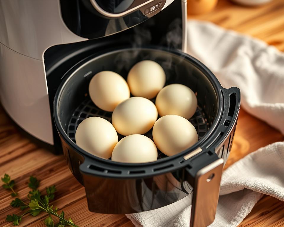 Air Fryer Boiled Eggs Technique