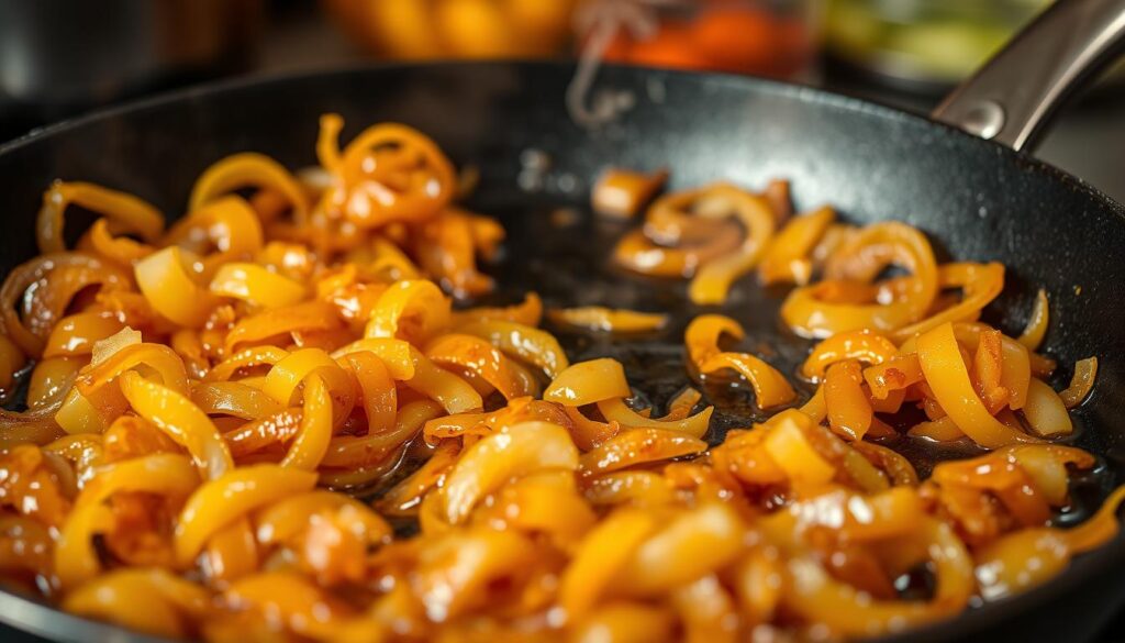 Caramelized Yellow Onions Cooking Process