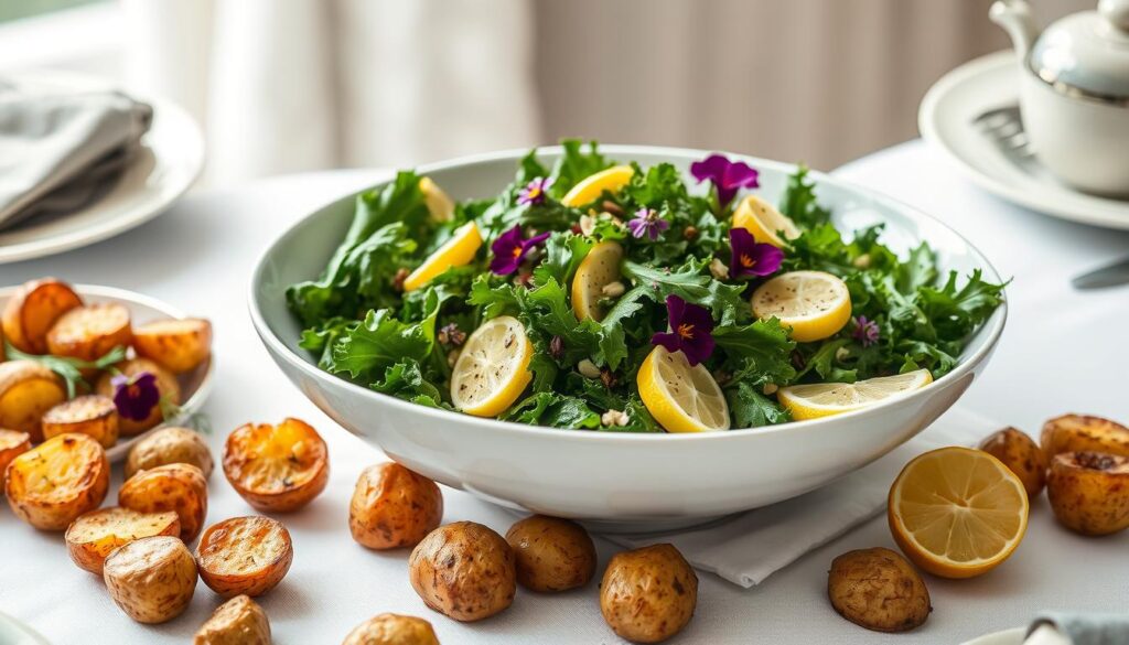 Kale Salad Presentation Techniques