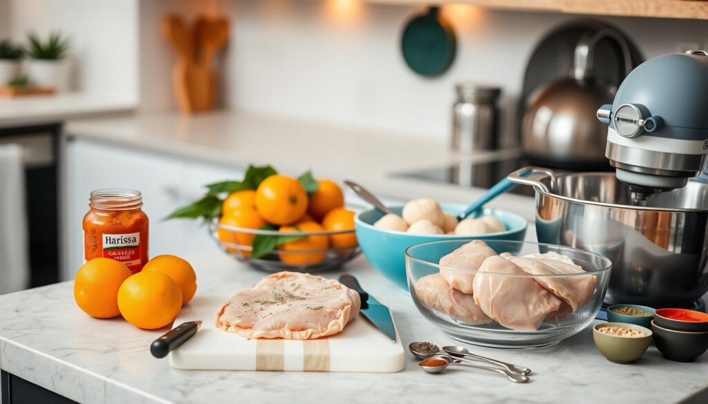 Kitchen Equipment for Harissa Chicken